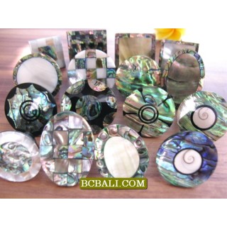 Abalone Shells Finger Rings Accessories Motif 